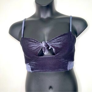 Free People Velour Bralette Size M